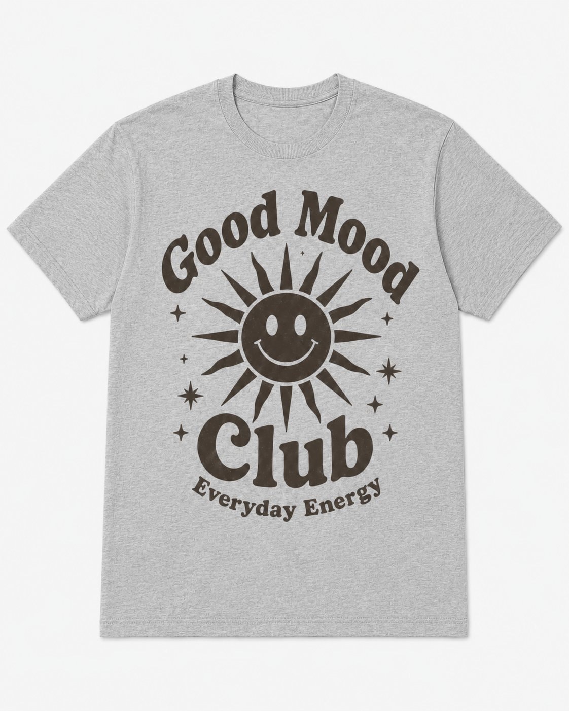 Good Mood Club Graphic T-Shirt-Sport Grey-1