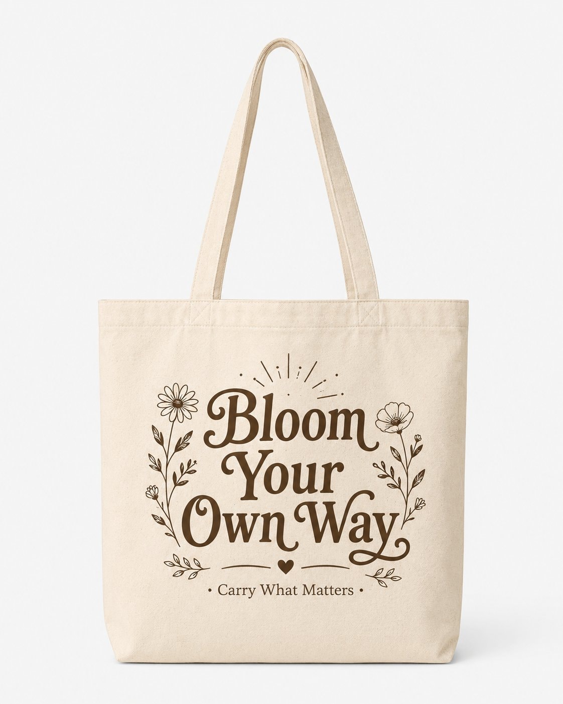 Bloom Your Own Way Tote Bag-Natural-1