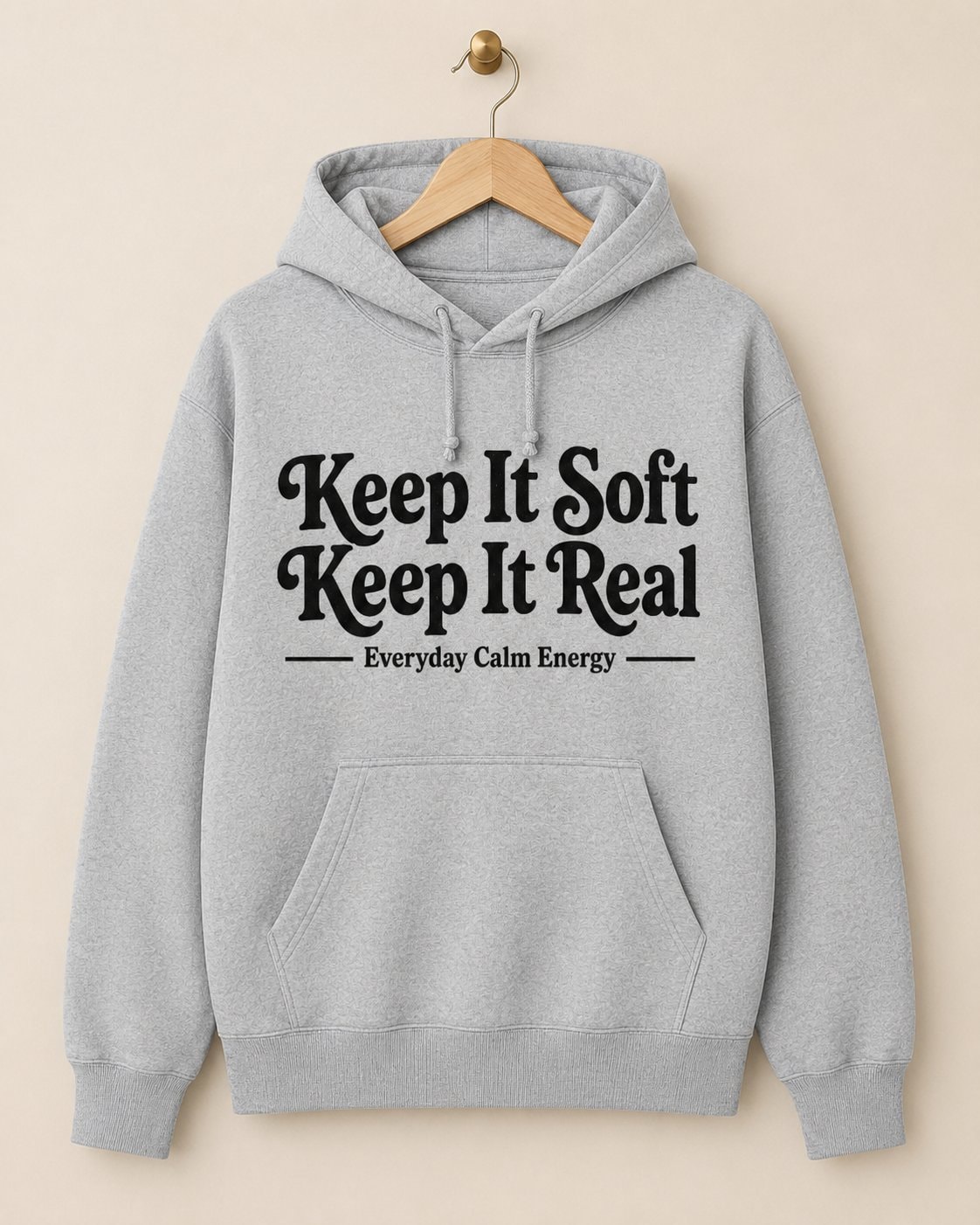 Keep It Soft Keep It Real Hoodie-Sport Grey-2