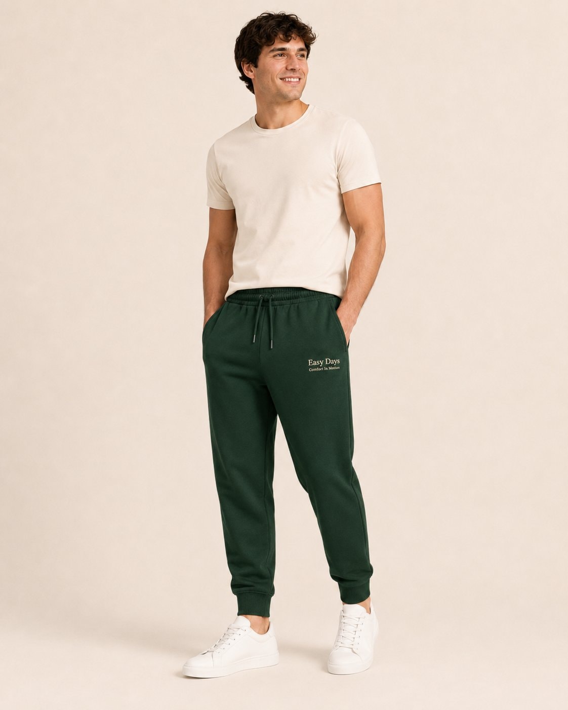 Easy Days Comfort Pants-Forest Green-4