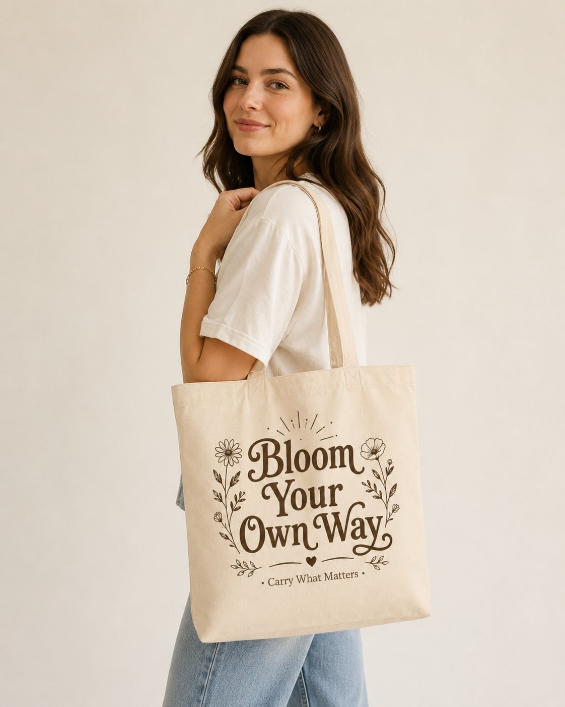 Bloom Your Own Way Tote Bag-Natural-4