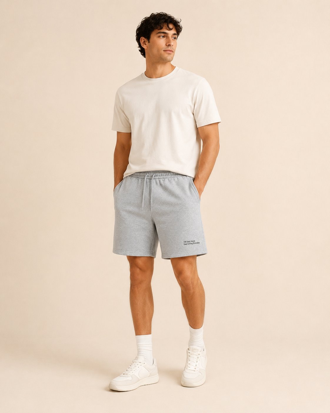 Off Duty Comfort Half Pants-Sport Grey-4
