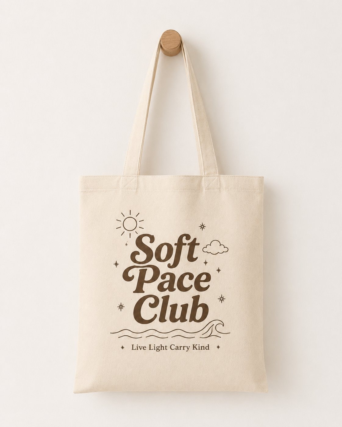 Soft Pace Everyday Tote Bag-Natural-2