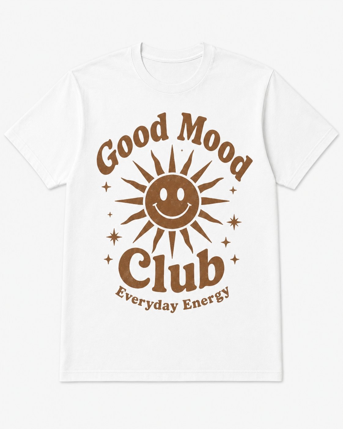 Good Mood Club Graphic T-Shirt-White-1