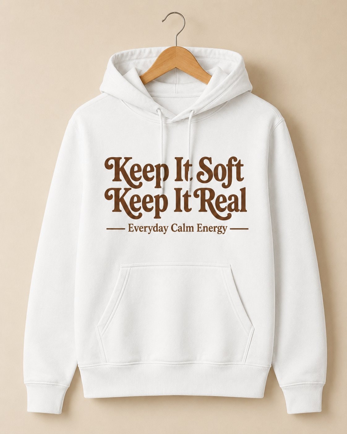 Keep It Soft Keep It Real Hoodie-White-2