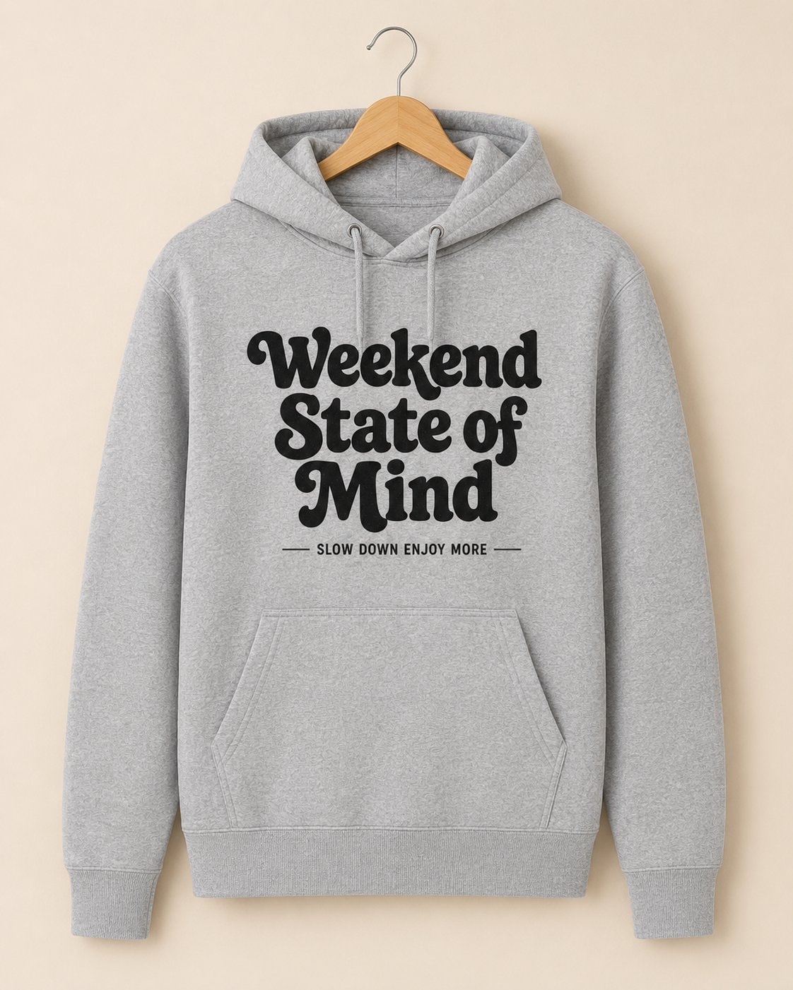 Weekend State of Mind Hoodie-Sport Grey-2