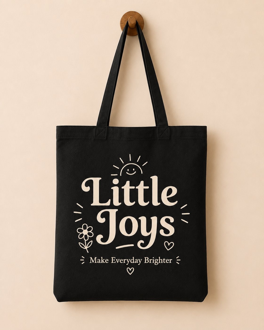 Little Joys Everyday Tote Bag-Black-4