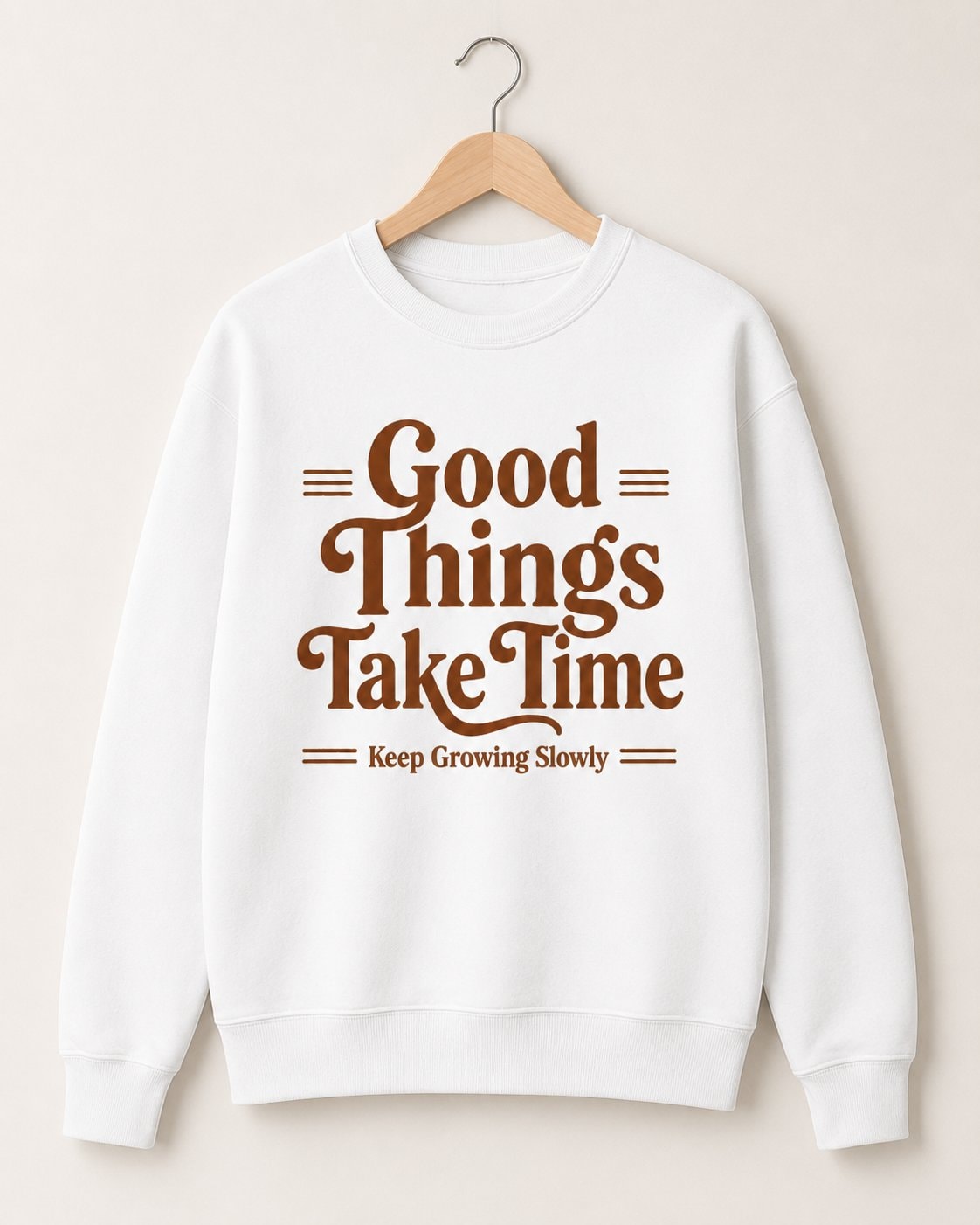 Good Things Take Time Sweatshirt-White-2