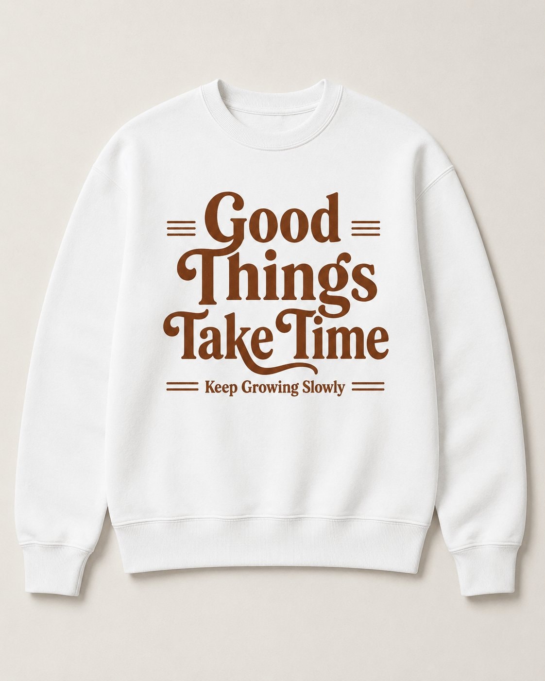 Good Things Take Time Sweatshirt-White-1