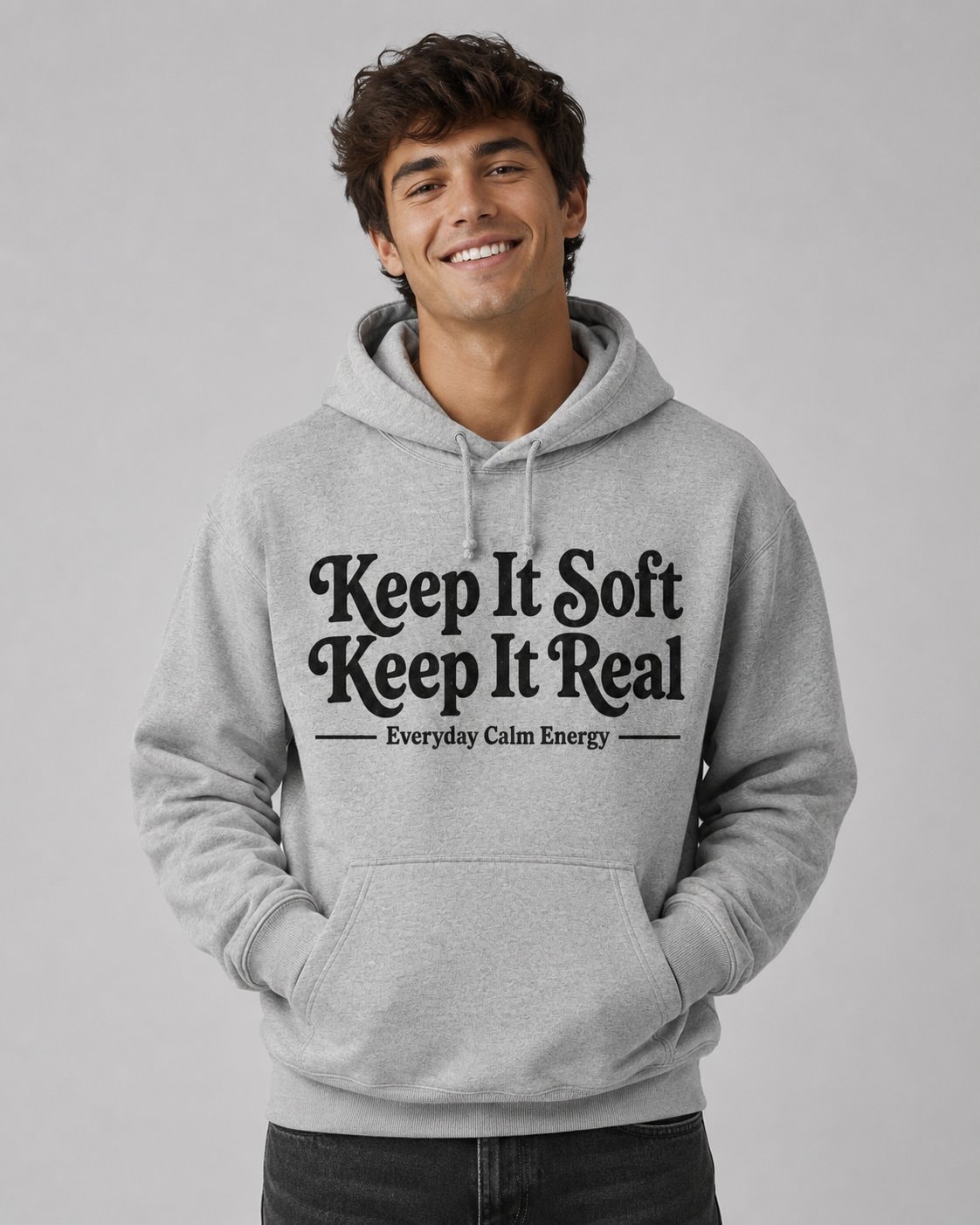 Keep It Soft Keep It Real Hoodie-Sport Grey-4