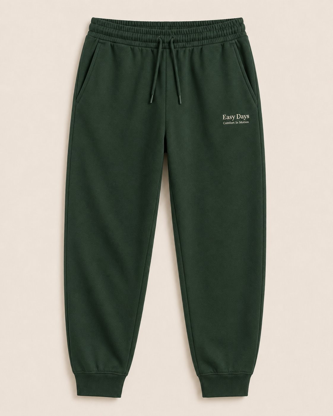 Easy Days Comfort Pants-Forest Green-1