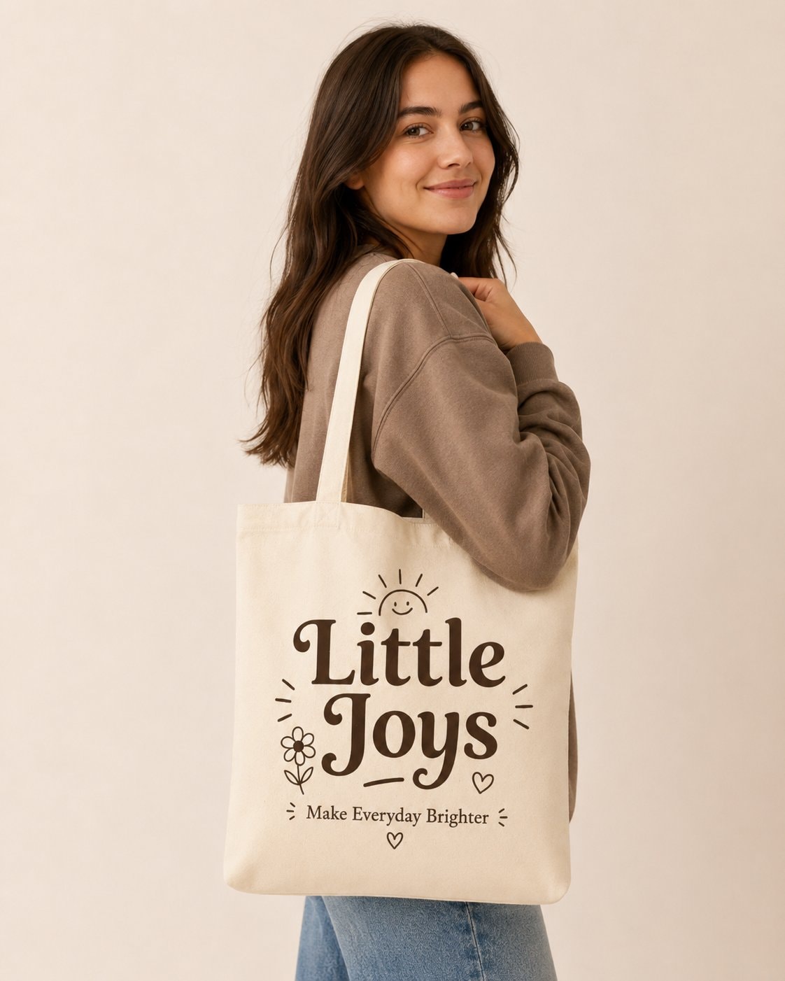 Little Joys Everyday Tote Bag-Natural-3