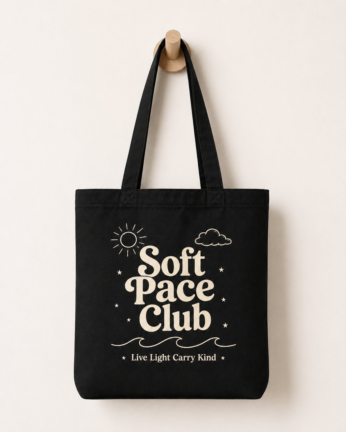 Soft Pace Everyday Tote Bag-Black-2