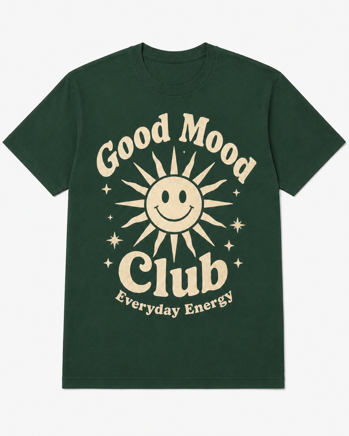 Good Mood Club Graphic T-Shirt-Forest Green-1