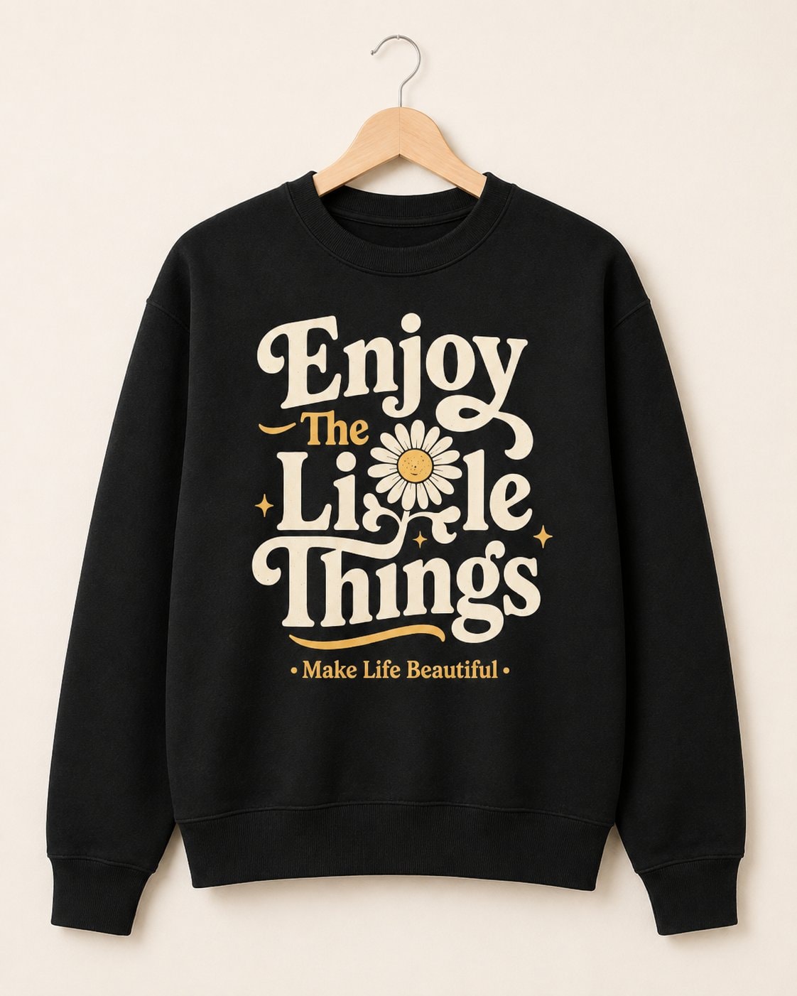 Enjoy The Little Things Sweatshirt-Black-2