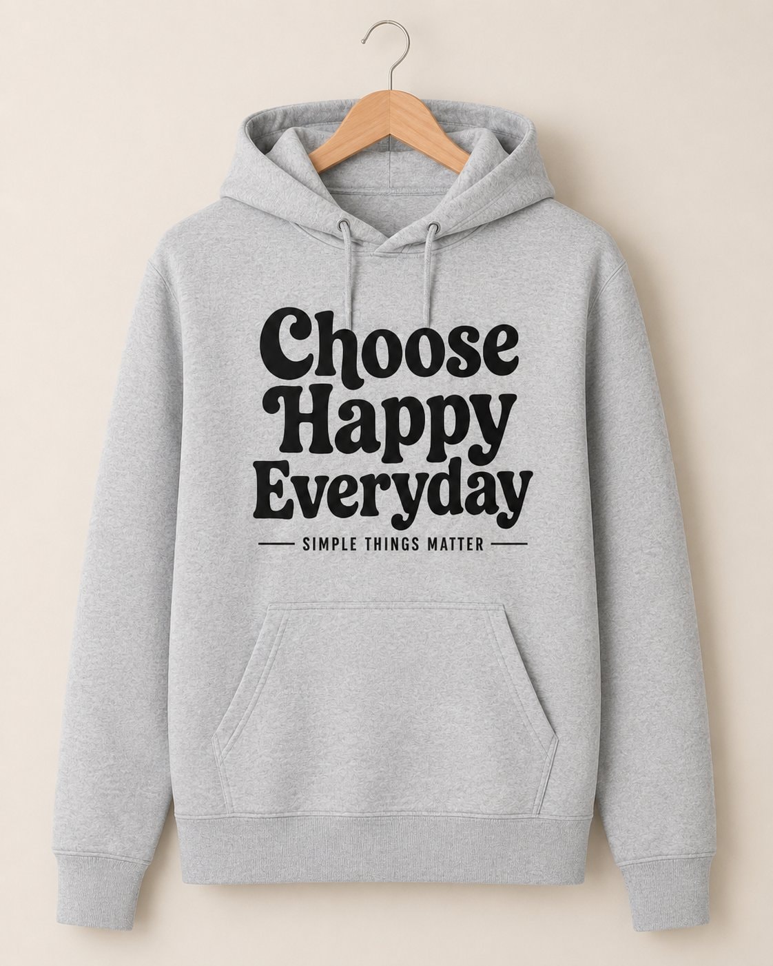 Choose Happy Everyday Hoodie-Sport Grey-2