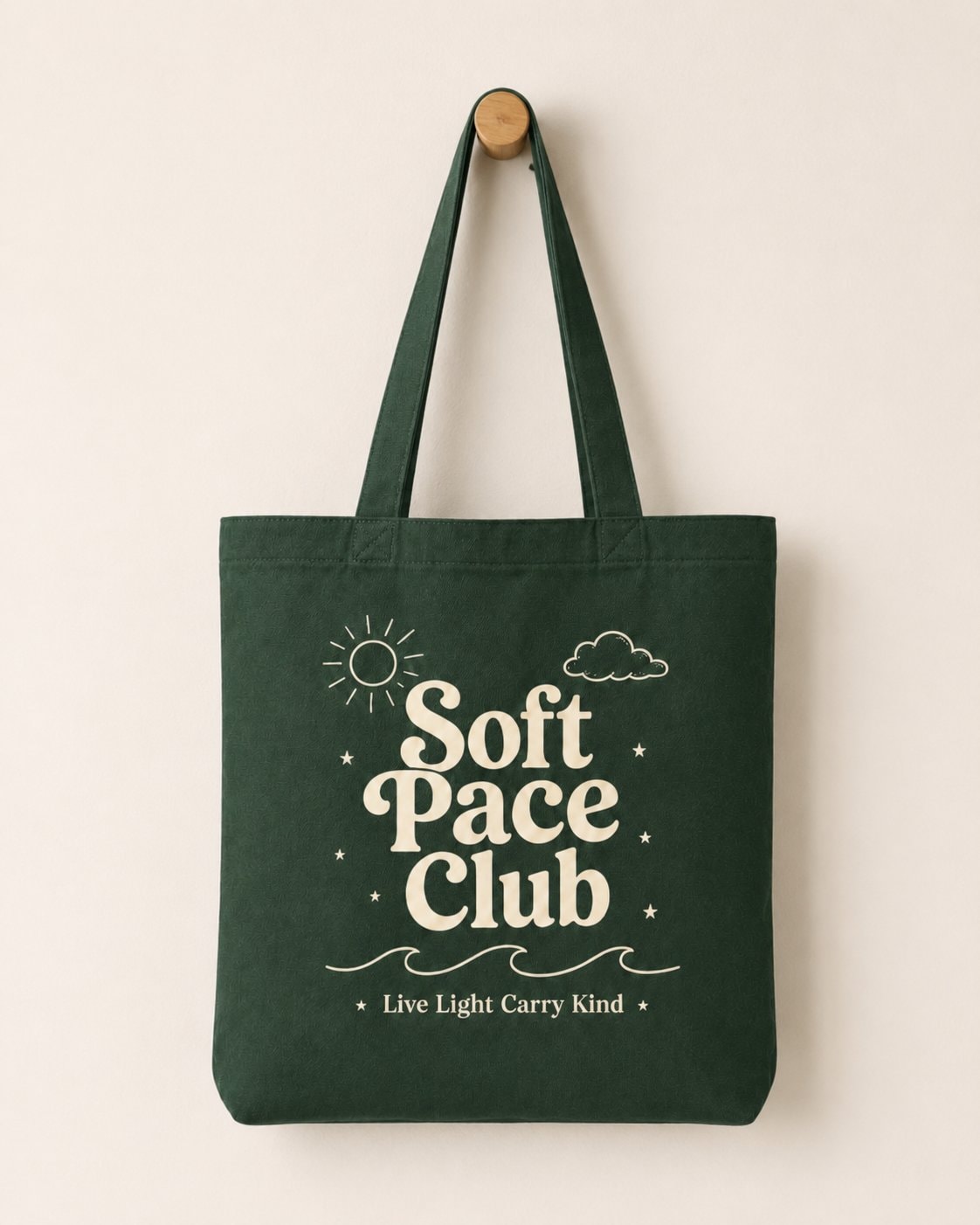 Soft Pace Everyday Tote Bag-Forest Green-2