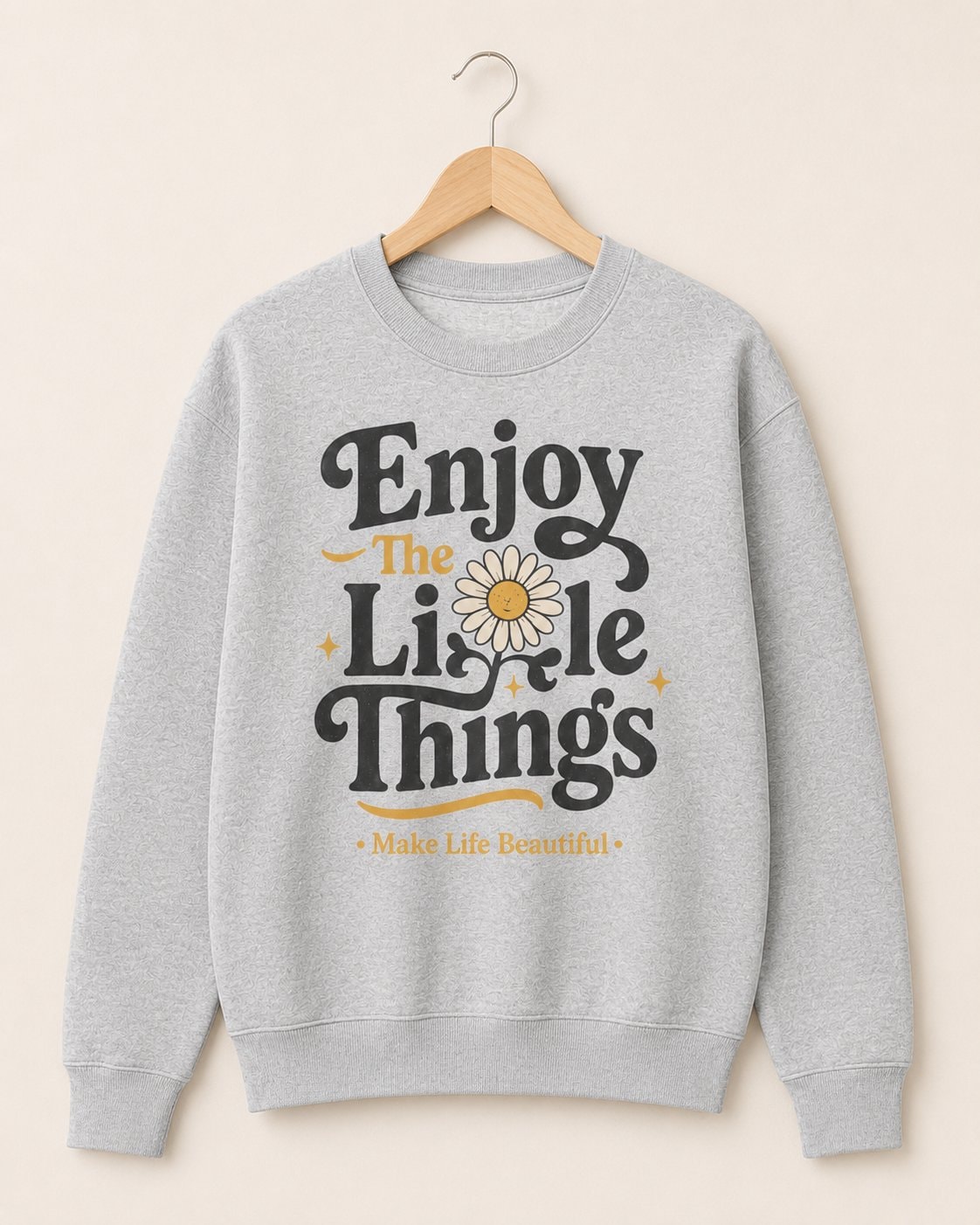 Enjoy The Little Things Sweatshirt-Sport Grey-2